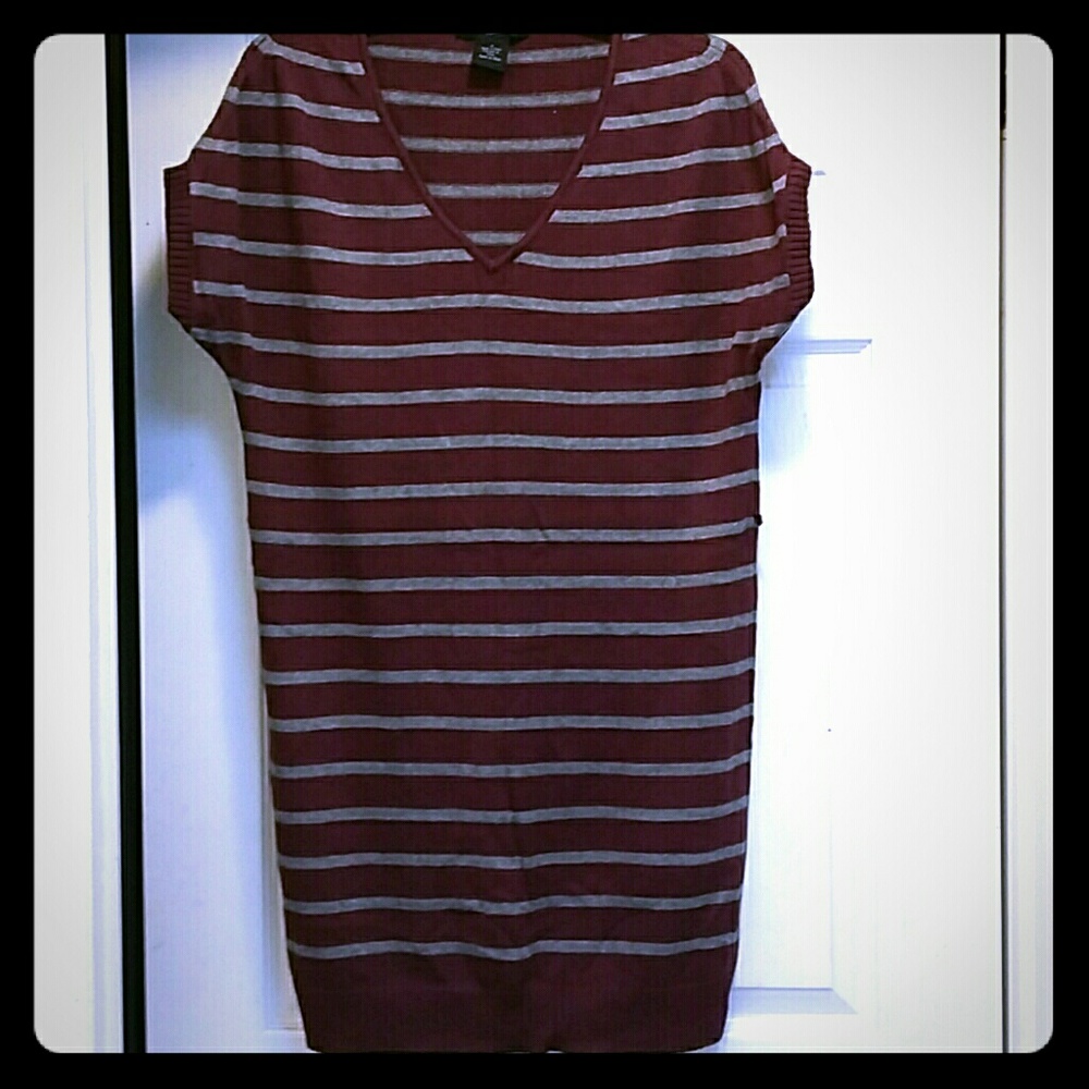 Calvin Klein plum knit dress